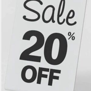 20% off all Christmas Items, Toys and Winter Apparel.